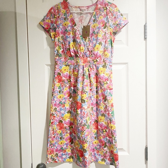 Joules JUDE JERSEY WRAP DRESS - Picture 4 of 5